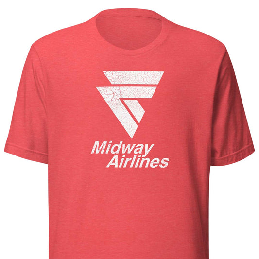 Midway Airlines Chicago Unisex Retro T-Shirt