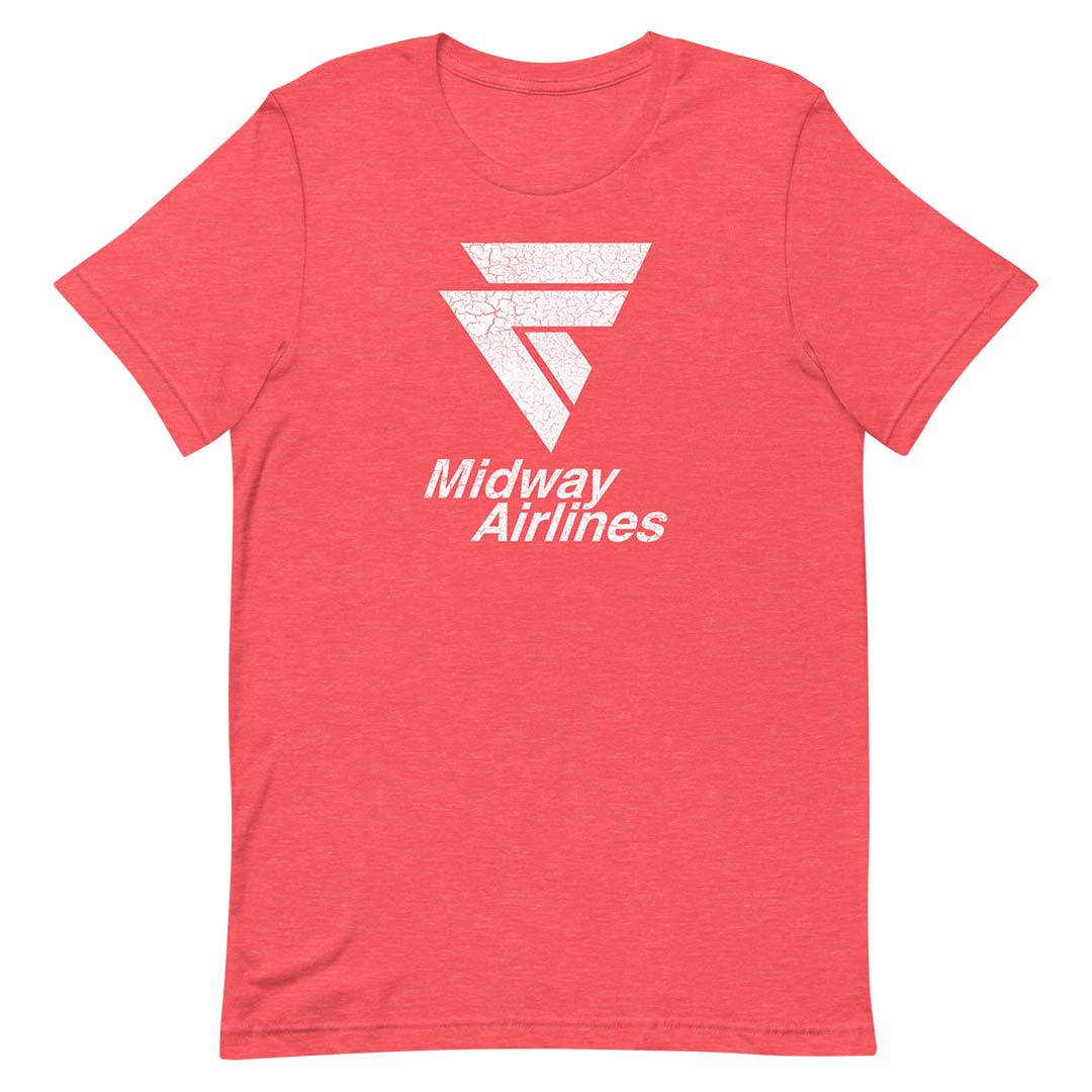 Midway Airlines Chicago Unisex Retro T-Shirt