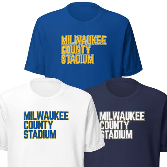 Milwaukee County Stadium Unisex Retro T-shirt