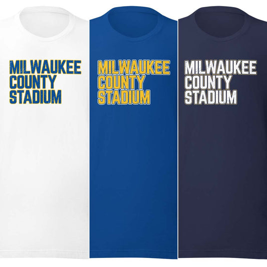 Milwaukee County Stadium Unisex Retro T-shirt