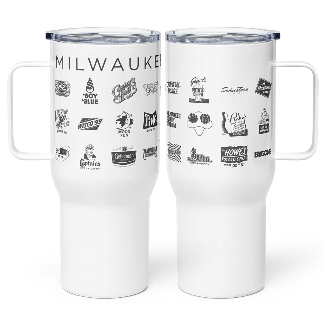 Milwaukee Bygone Brands Tumbler Travel Mug with Handle