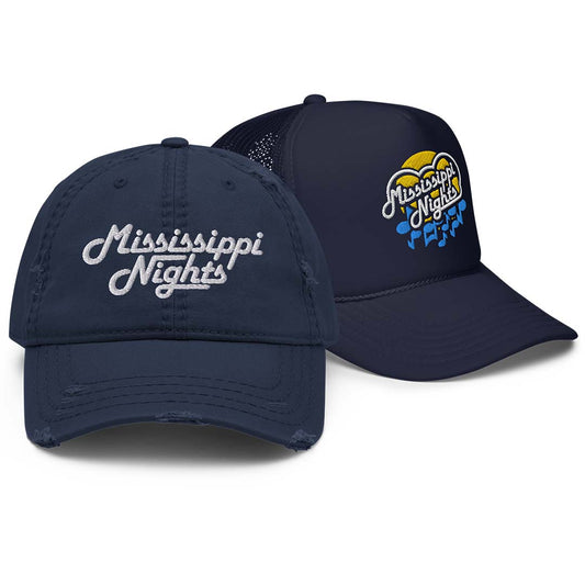 Mississippi Nights St. Louis Retro Distressed and Foam Trucker Hat