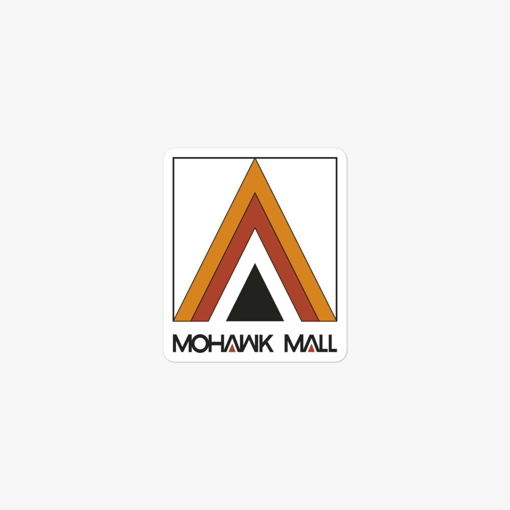 Mohawk Mall Schenectady Retro Sticker