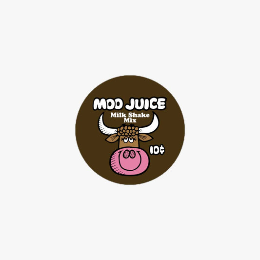 Moo Juice Milk Shake Mix Retro Sticker Sheet