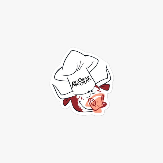 Mr. Steak Retro Sticker