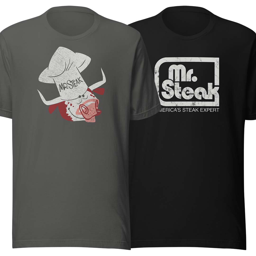 Mr. Steak Short-Sleeve Unisex Retro T-shirt