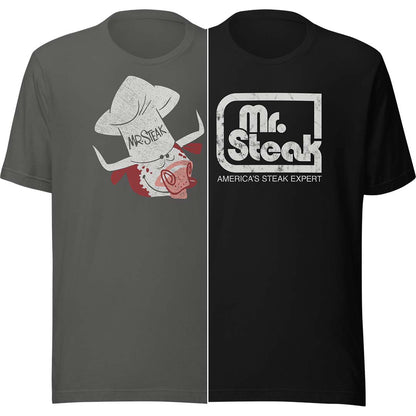 Mr. Steak Short-Sleeve Unisex Retro T-shirt