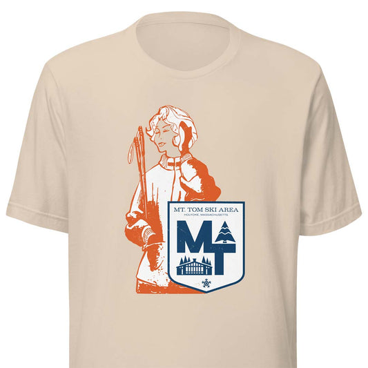 Mt Tom Ski Area Holyoke Massachusetts Unisex Retro T-shirt