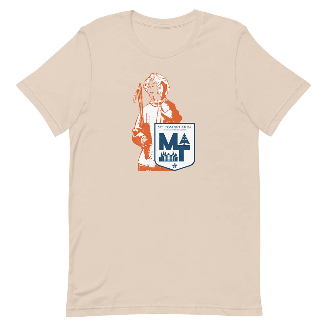 Mt Tom Ski Area Holyoke Massachusetts Unisex Retro T-shirt