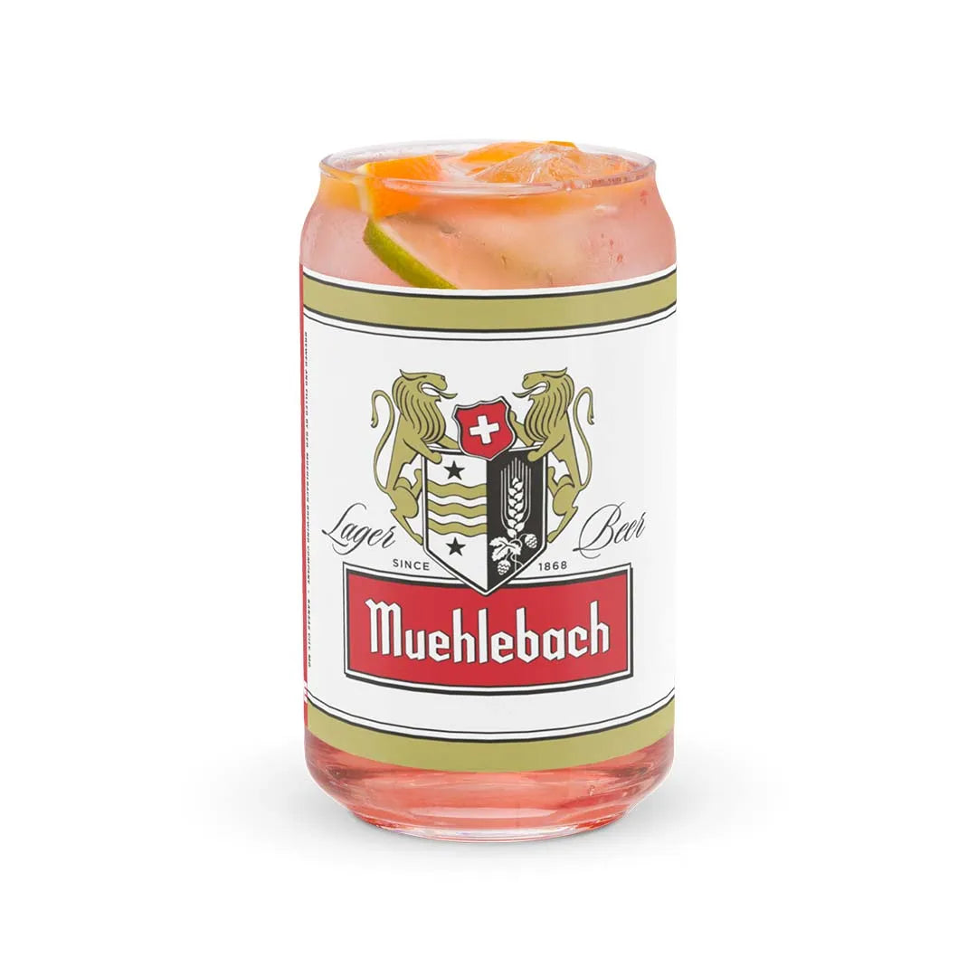 Muehlebach Beer Can-shaped glass Kansas City