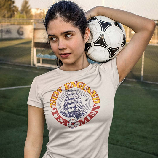 New England Tea Men NASL Soccer Unisex Retro T-shirt