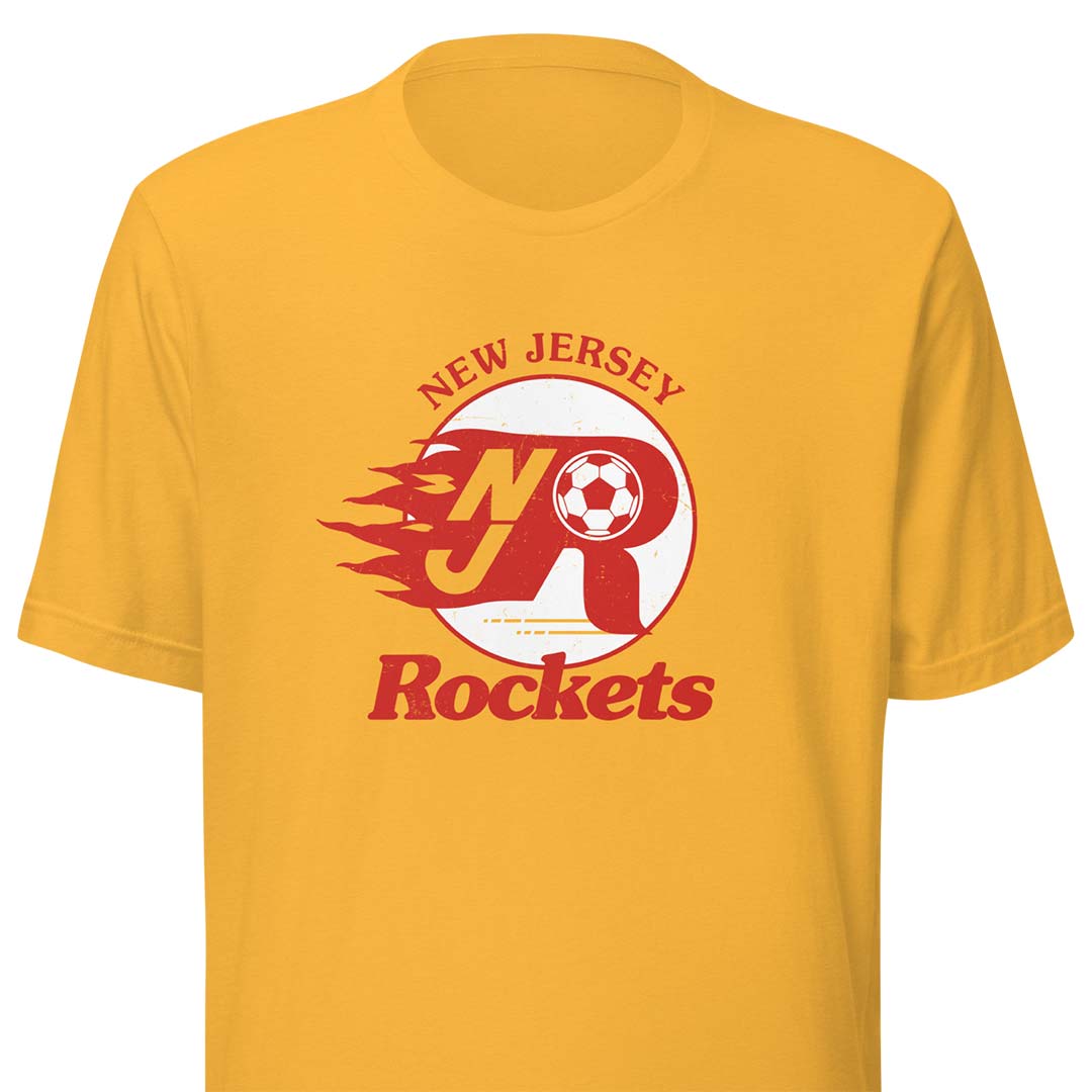 New Jersey Rockets MISL Soccer Unisex Retro T-shirt