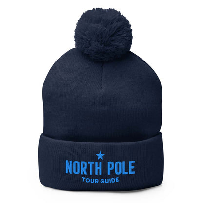 North Pole Tour Guide Unisex Pom-Pom Knit Beanie