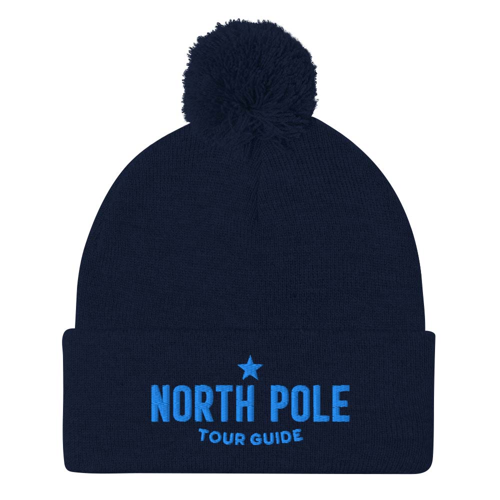 North Pole Tour Guide Unisex Pom-Pom Knit Beanie