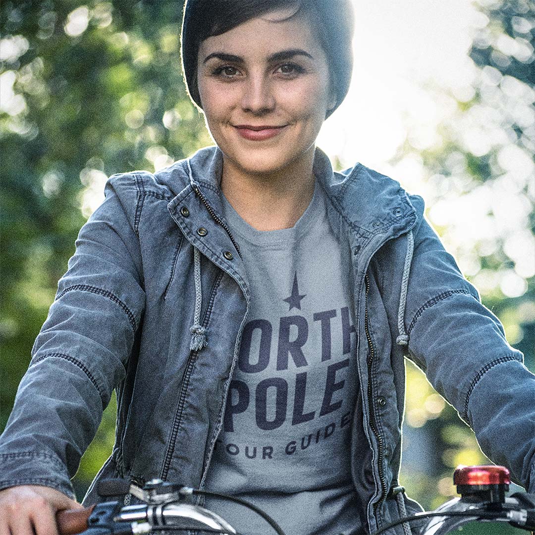 North Pole Tour Guide Unisex Garment-dyed Heavyweight T-shirt