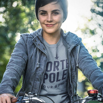 North Pole Tour Guide Unisex Garment-dyed Heavyweight T-shirt