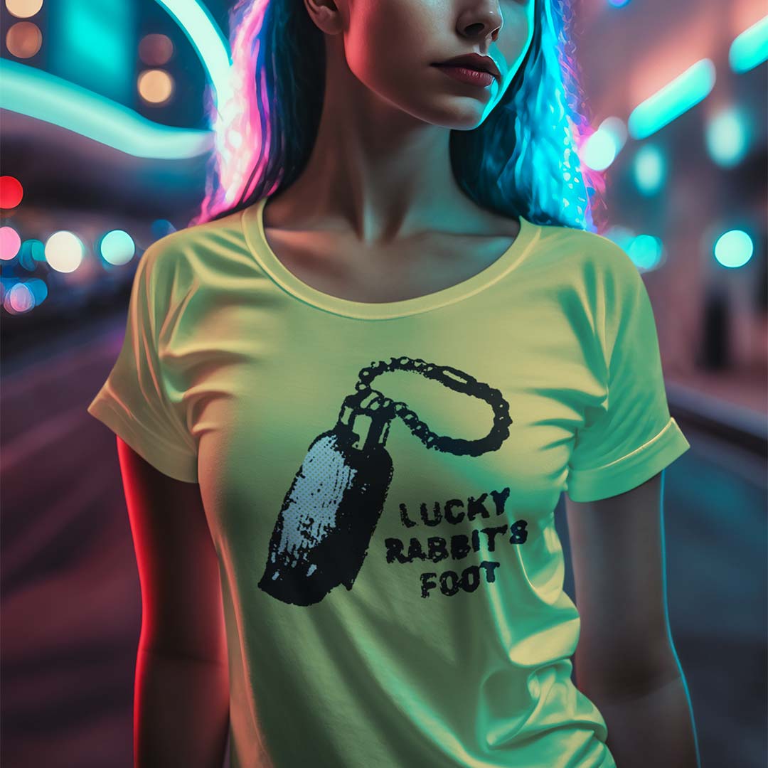 Lucky Rabbits Foot Noveltees Unisex Retro T-shirt