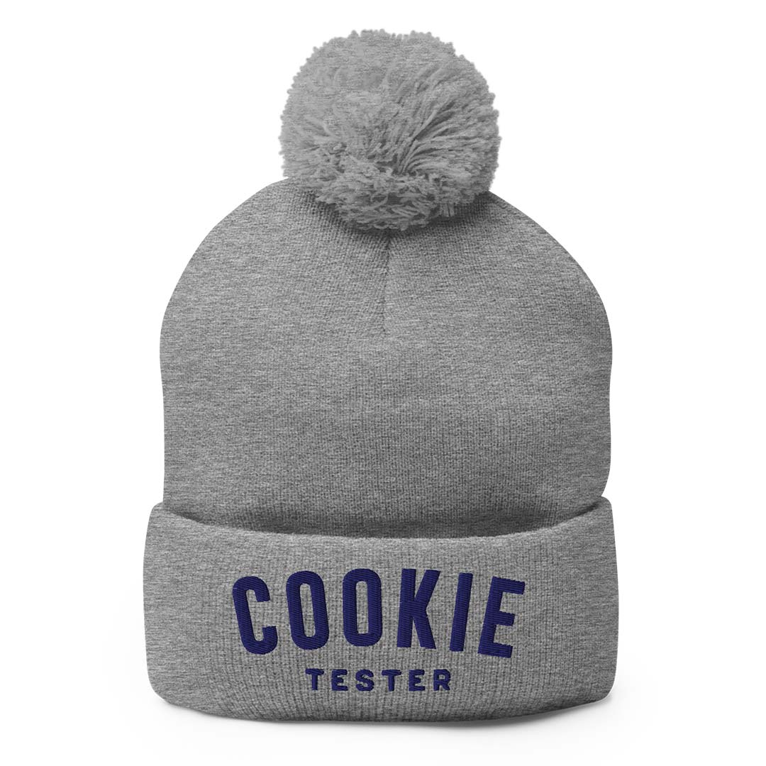 Official Cookie Tester Unisex Pom-Pom Knit Beanie
