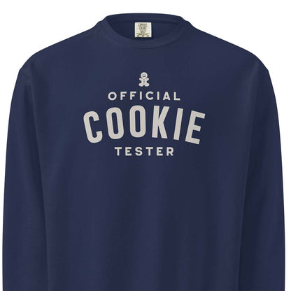 Official Cookie Tester Unisex Garment-dyed Crewneck Sweatshirt
