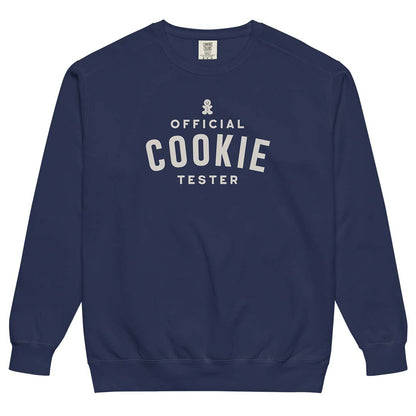 Official Cookie Tester Unisex Garment-dyed Crewneck Sweatshirt