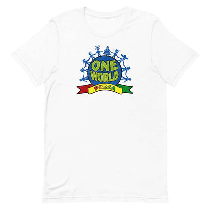 One World Pizza Champaign-Urbana Unisex Retro T-shirt
