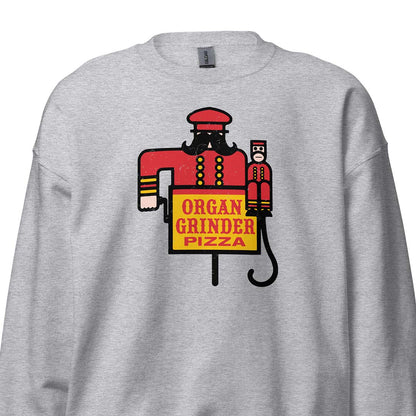 Organ Grinder Pizza Denver Portland Unisex Retro Crewneck Sweatshirt