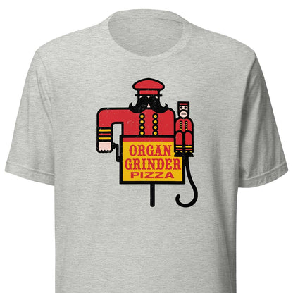 Organ Grinder Pizza Denver Portland Unisex Retro T-shirt