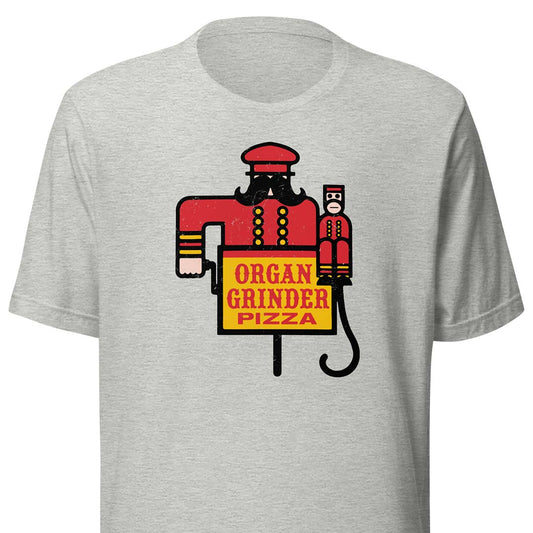 Organ Grinder Pizza Denver Portland Unisex Retro T-shirt