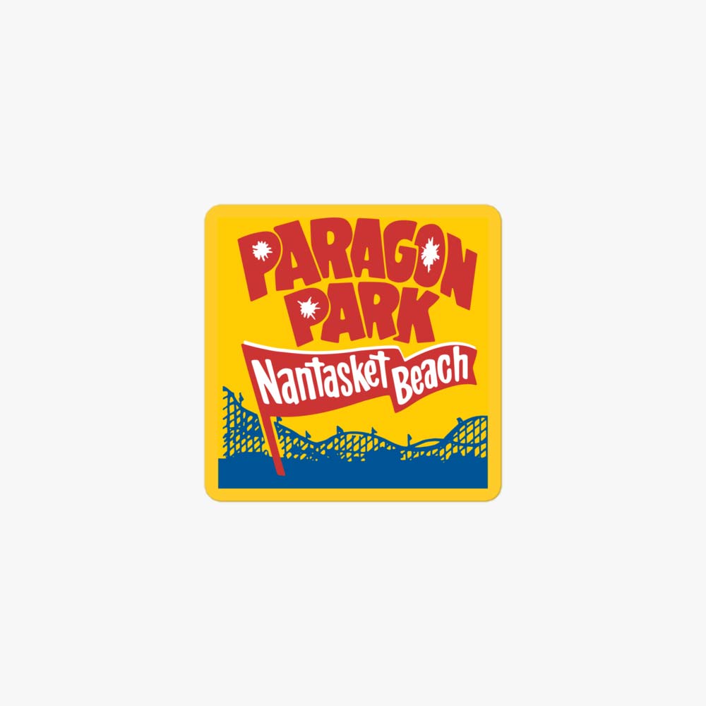 Paragon Park Nantasket Beach Retro Sticker
