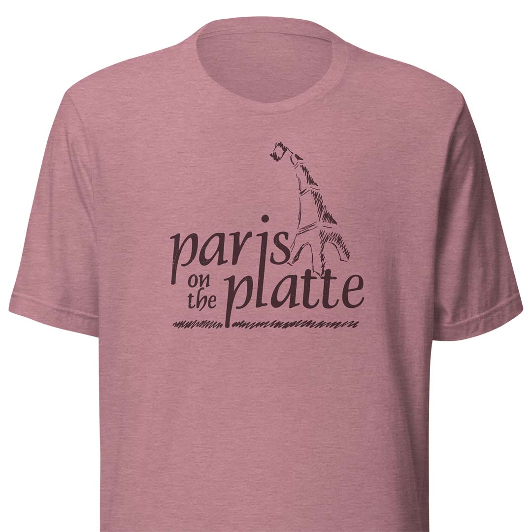 Paris on the Platte Coffee Denver Unisex Retro T-shirt