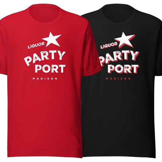 Party Port Liquors Madison Unisex Retro T-shirt