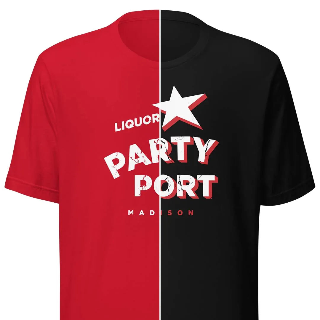 Party Port Liquors Madison Unisex Retro T-shirt