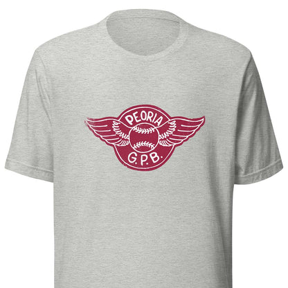 Peoria Redwings - Girls Professional Baseball Unisex Retro T-shirt