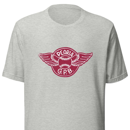 Peoria Redwings - Girls Professional Baseball Unisex Retro T-shirt