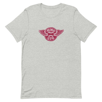 Peoria Redwings - Girls Professional Baseball Unisex Retro T-shirt