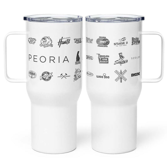 Peoria Bygone Brands Tumbler Travel Mug with Handle