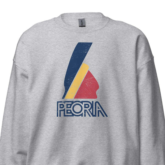 Peoria Indian Unisex Retro Crewneck Sweatshirt