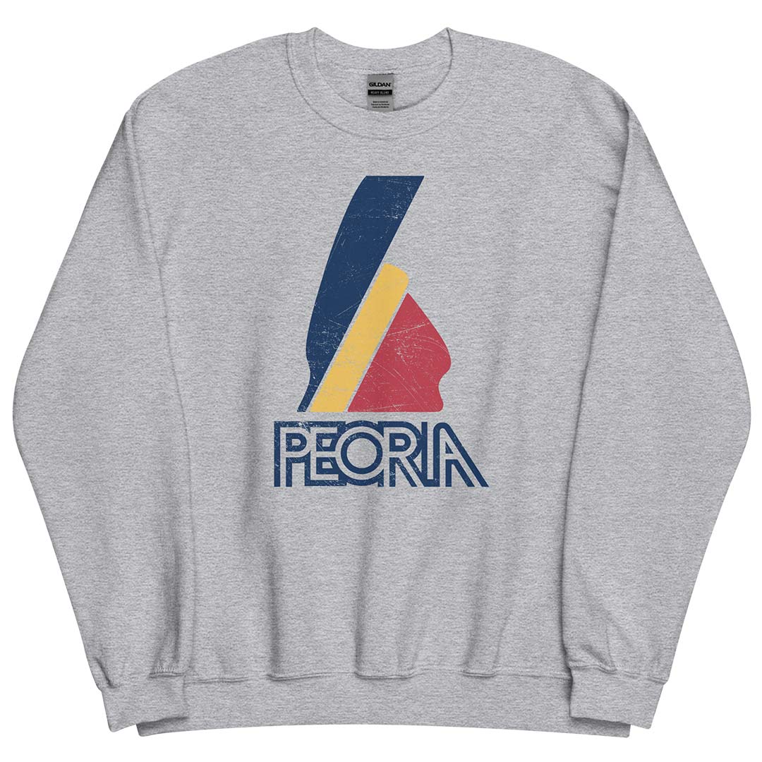 Peoria Indian Unisex Retro Crewneck Sweatshirt