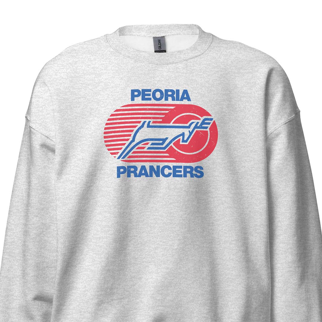 Peoria Prancers Hockey Unisex Retro Crewneck Sweatshirt