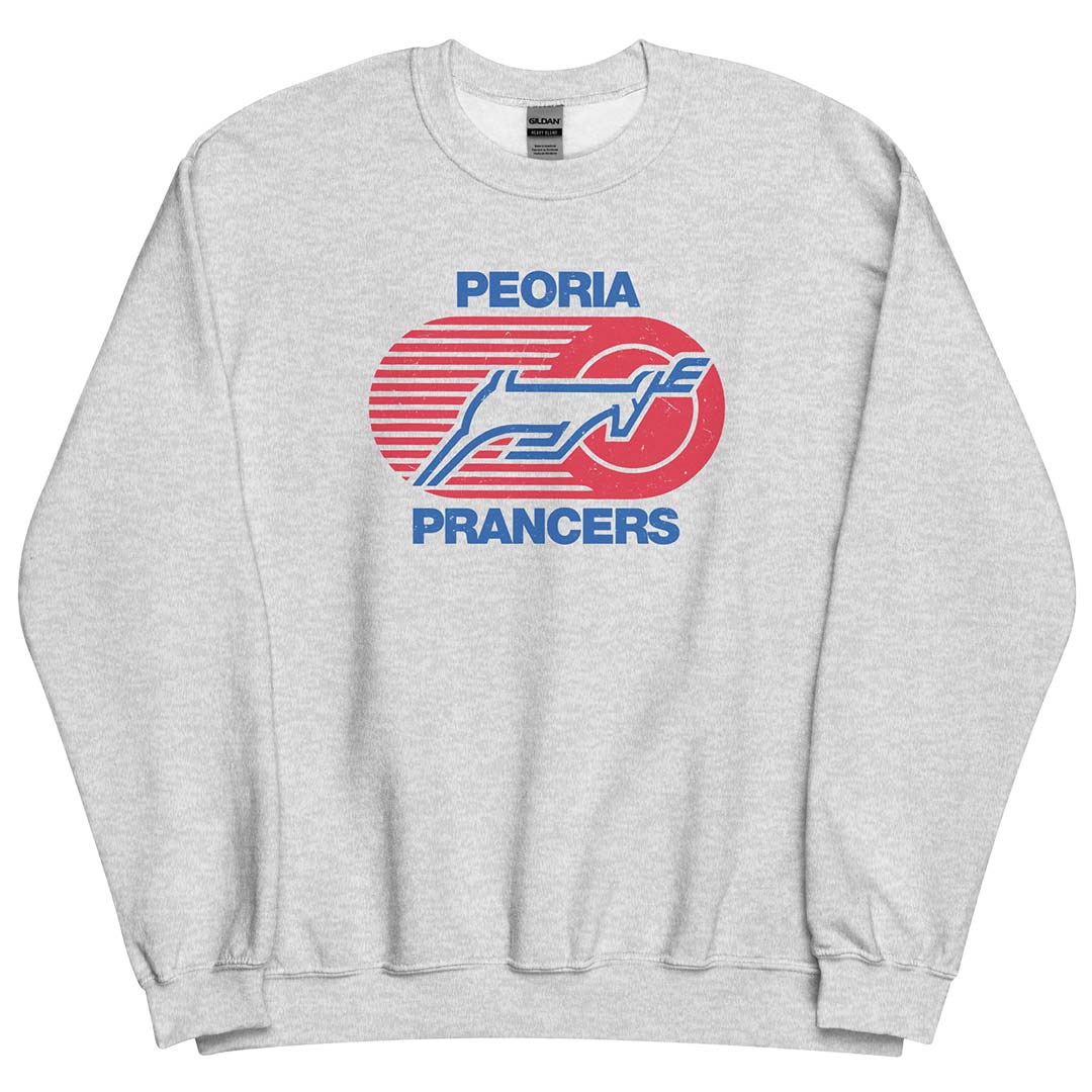 Peoria Prancers Hockey Unisex Retro Crewneck Sweatshirt