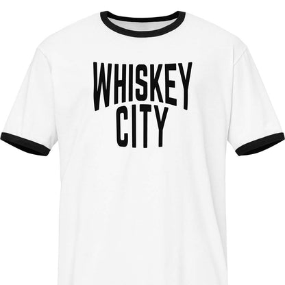 Peoria Whiskey City Ringer Unisex Retro T-shirt