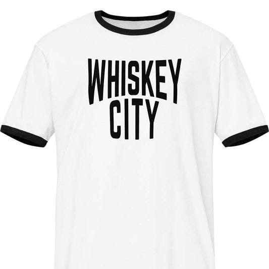 Peoria Whiskey City Ringer Unisex Retro T-shirt