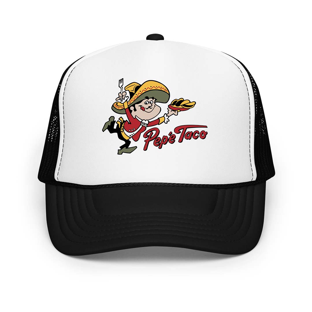 Pepe Taco Mexican Restaurant Retro Foam Trucker Hat