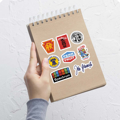 Philadelphia Bygone Icons Sticker Sheet