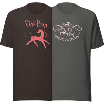 Pink Pony Rockford Unisex Retro T-shirt