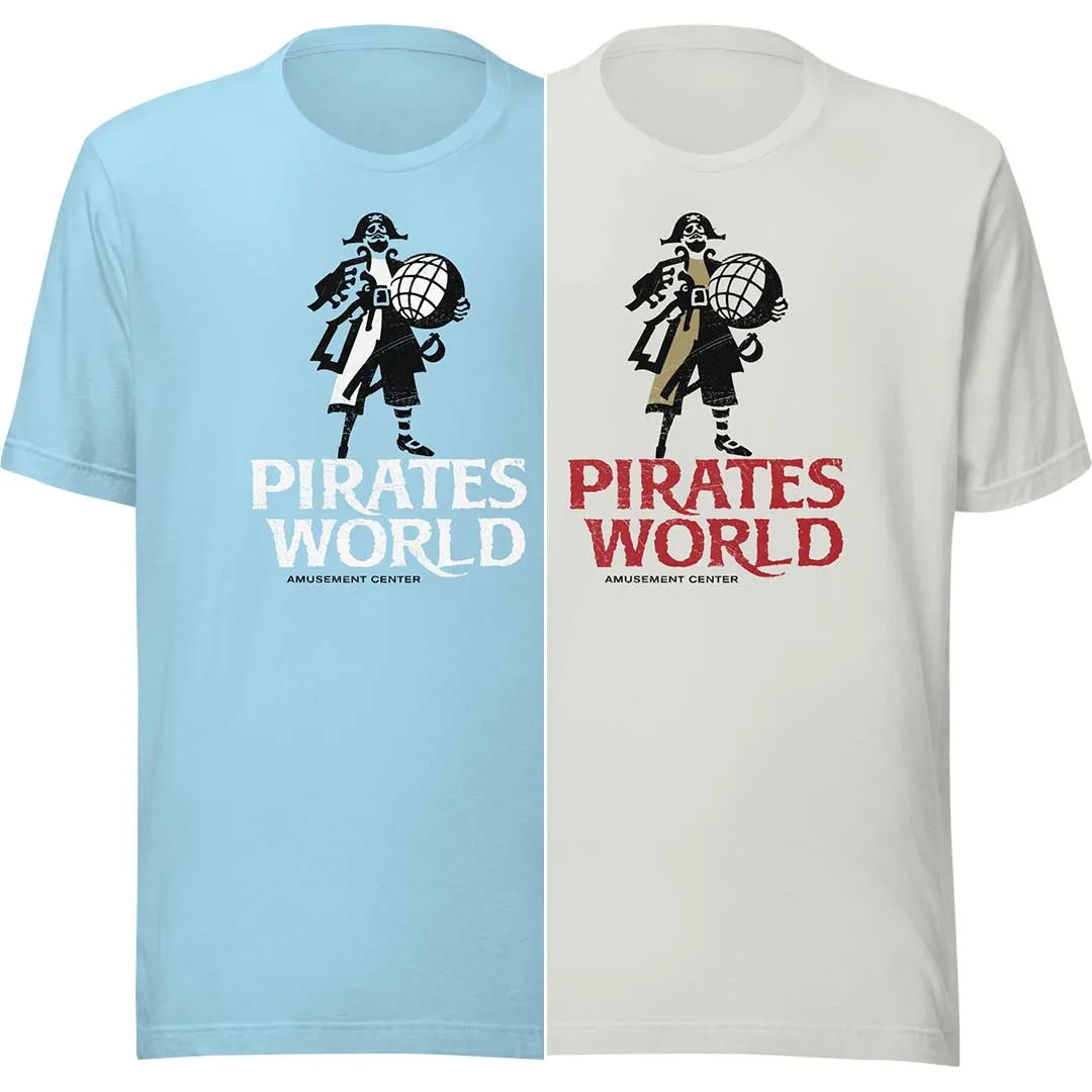 Pirates World Amusement Center Florida Unisex Retro T-shirt