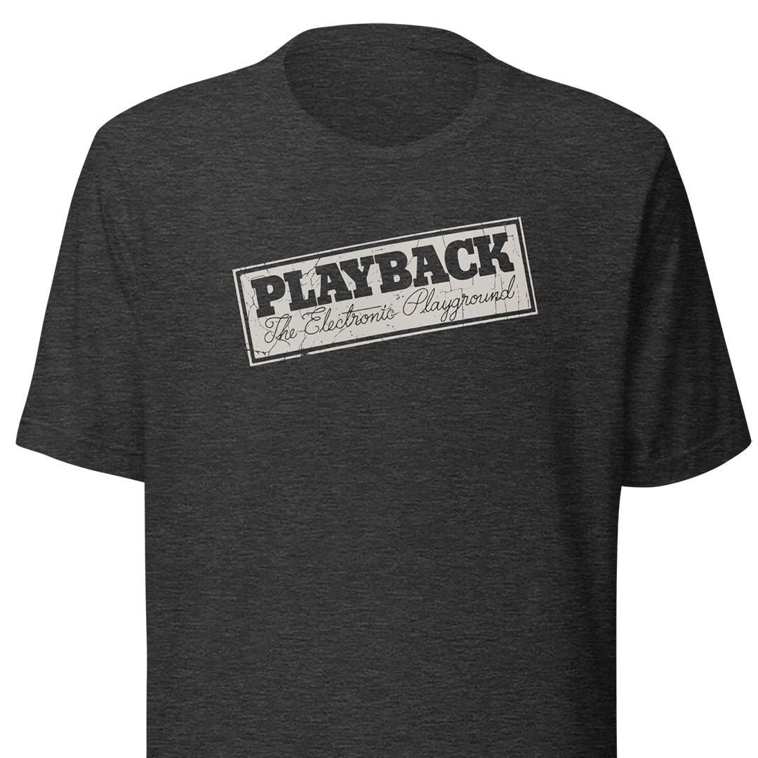 Playback-The Electronic Playground Chicago Unisex Retro T-shirt