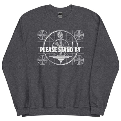 Please Stand By TV Pattern Unisex Retro Crewneck Sweatshirt