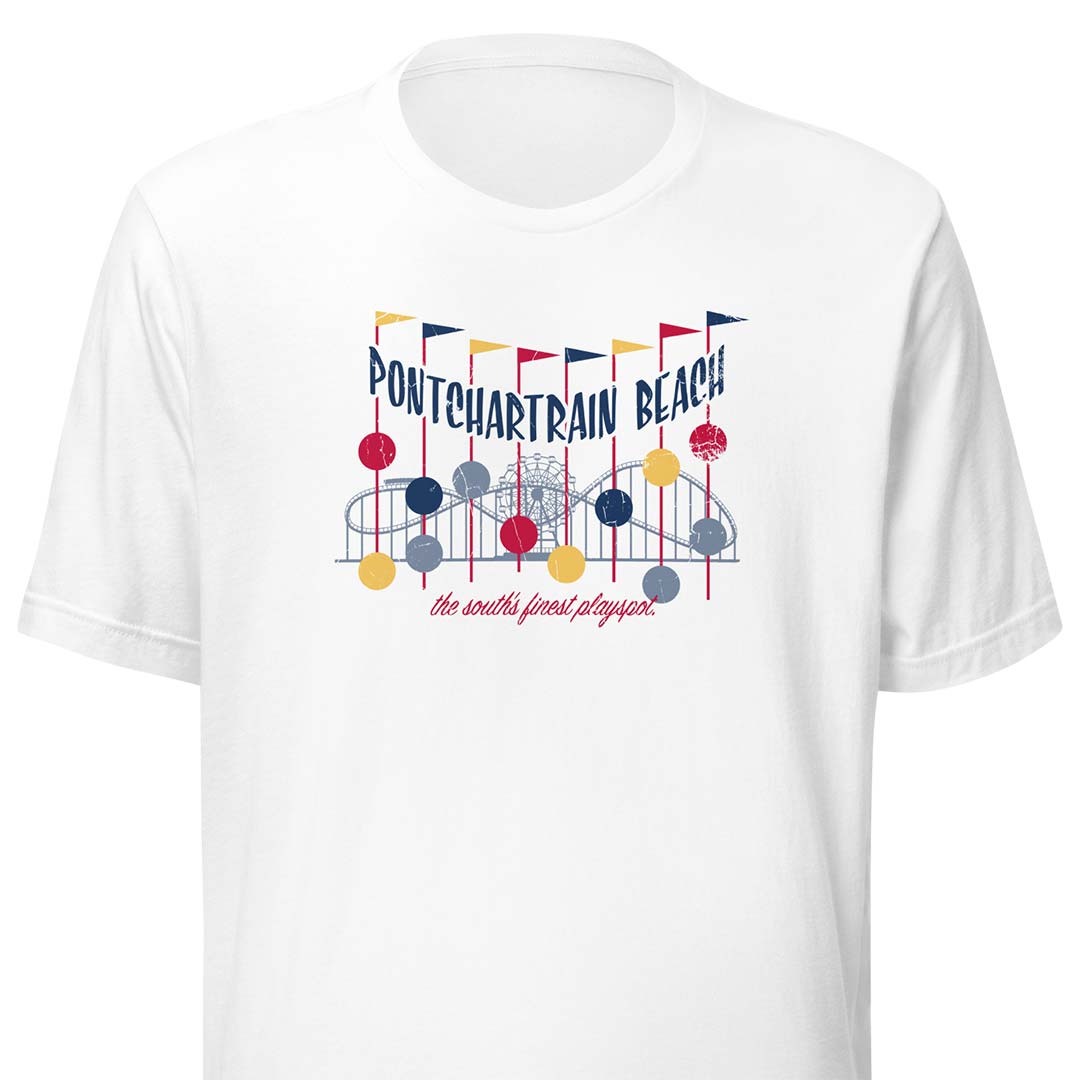 Pontchartrain Beach Amusement Park New Orleans Unisex Retro T-shirt