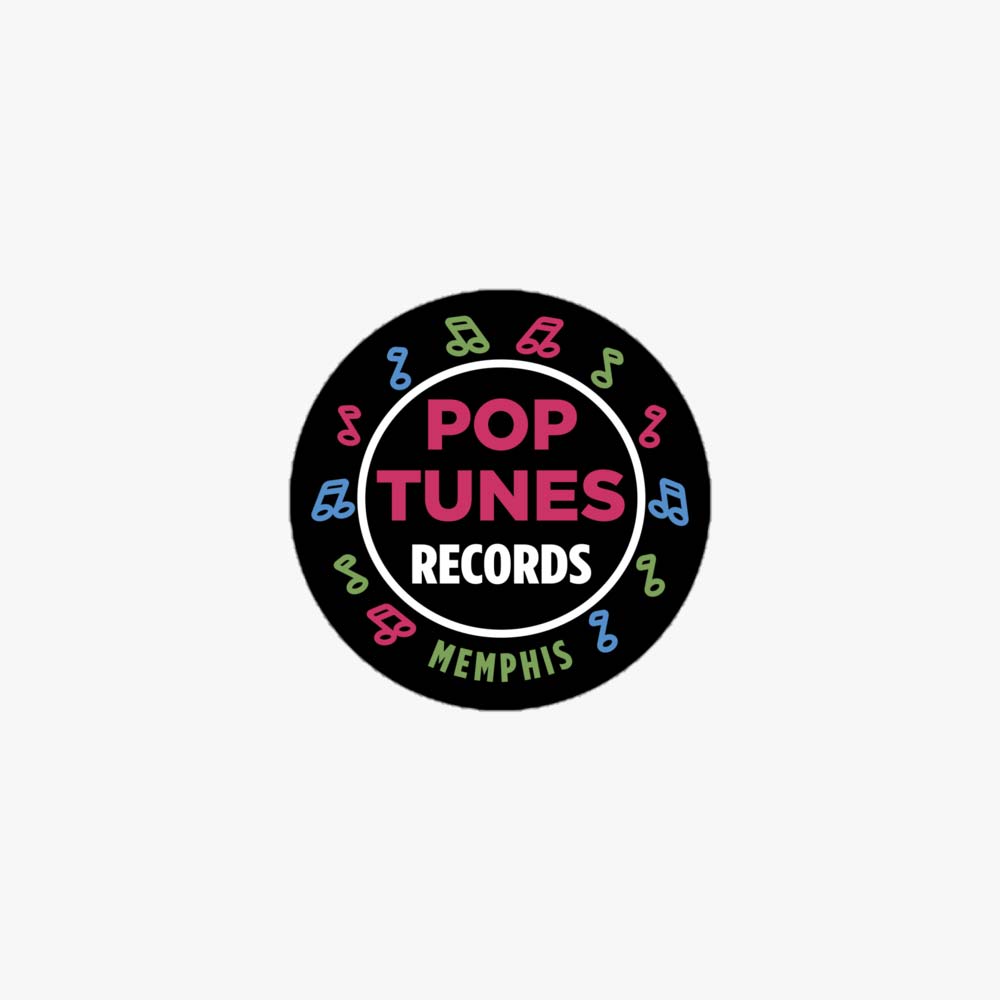 Pop Tunes Records Memphis Retro Sticker